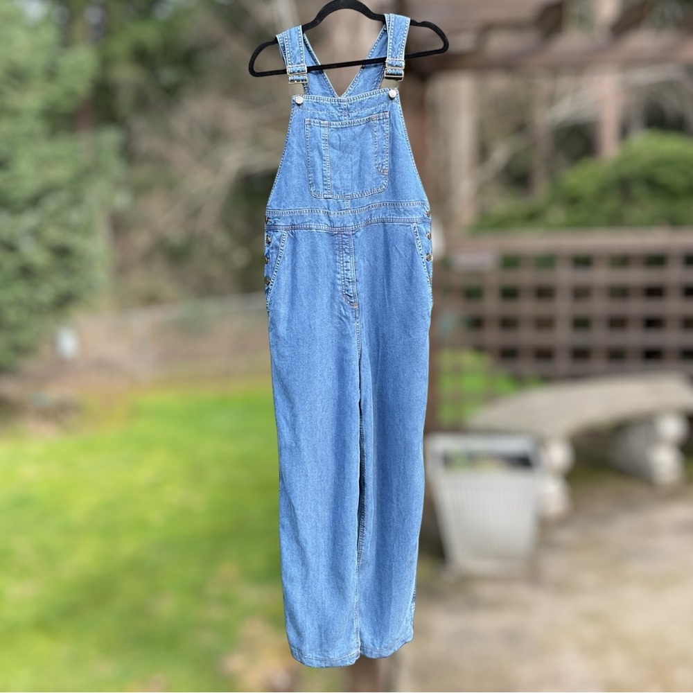 Light Wash Denim Women's Overalls with Adjustable Straps